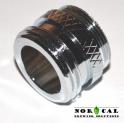 Chrome Plated Brass Hose Faucet Adapter side view